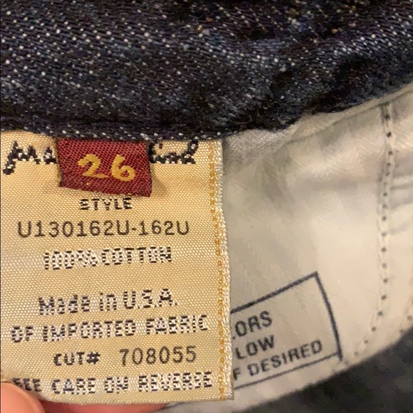 Rare! Studded “A” Pocket Jeans - Size 26 - Picture 5 of 5